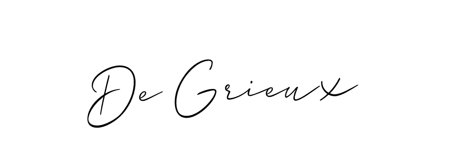 How to make De Grieux signature? Allison_Script is a professional autograph style. Create handwritten signature for De Grieux name. De Grieux signature style 2 images and pictures png