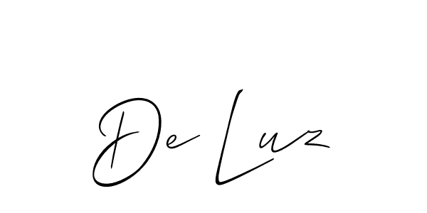 Make a beautiful signature design for name De Luz. Use this online signature maker to create a handwritten signature for free. De Luz signature style 2 images and pictures png
