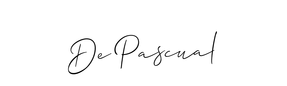 You should practise on your own different ways (Allison_Script) to write your name (De Pascual) in signature. don't let someone else do it for you. De Pascual signature style 2 images and pictures png