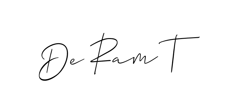 Once you've used our free online signature maker to create your best signature Allison_Script style, it's time to enjoy all of the benefits that De Ram T name signing documents. De Ram T signature style 2 images and pictures png