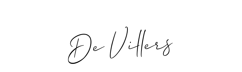 This is the best signature style for the De Villers name. Also you like these signature font (Allison_Script). Mix name signature. De Villers signature style 2 images and pictures png