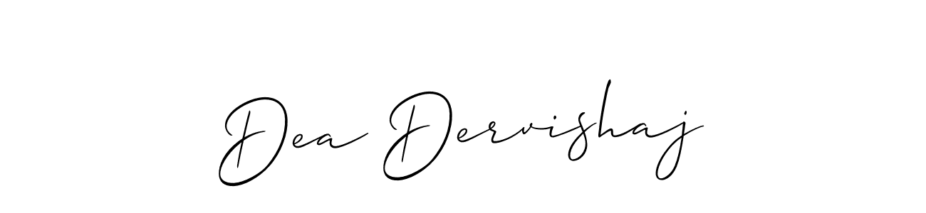 Create a beautiful signature design for name Dea Dervishaj. With this signature (Allison_Script) fonts, you can make a handwritten signature for free. Dea Dervishaj signature style 2 images and pictures png