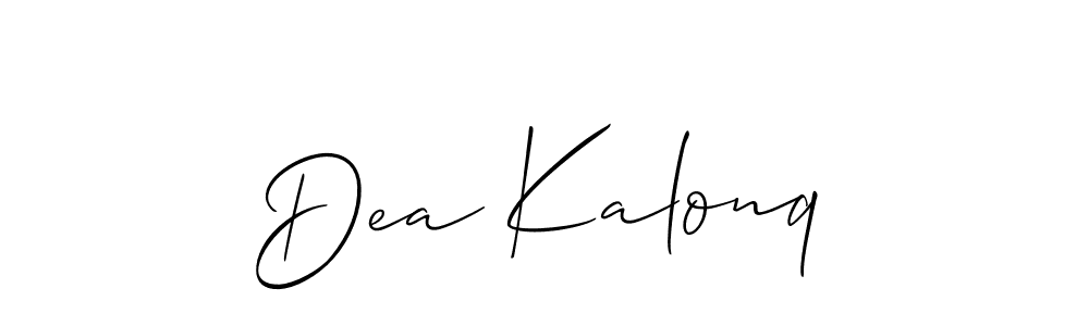 Once you've used our free online signature maker to create your best signature Allison_Script style, it's time to enjoy all of the benefits that Dea Kalonq name signing documents. Dea Kalonq signature style 2 images and pictures png