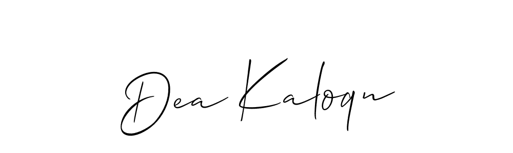 Check out images of Autograph of Dea Kaloqn name. Actor Dea Kaloqn Signature Style. Allison_Script is a professional sign style online. Dea Kaloqn signature style 2 images and pictures png