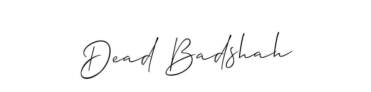 Also we have Dead Badshah name is the best signature style. Create professional handwritten signature collection using Allison_Script autograph style. Dead Badshah signature style 2 images and pictures png