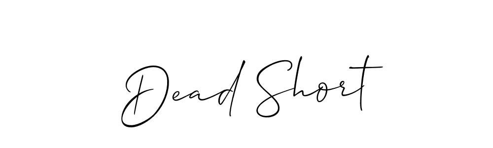 How to make Dead Short signature? Allison_Script is a professional autograph style. Create handwritten signature for Dead Short name. Dead Short signature style 2 images and pictures png