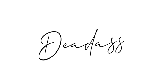 Make a beautiful signature design for name Deadass. With this signature (Allison_Script) style, you can create a handwritten signature for free. Deadass signature style 2 images and pictures png