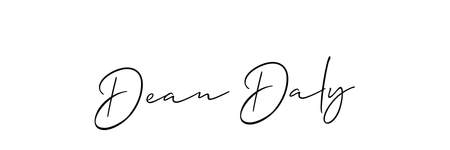 Allison_Script is a professional signature style that is perfect for those who want to add a touch of class to their signature. It is also a great choice for those who want to make their signature more unique. Get Dean Daly name to fancy signature for free. Dean Daly signature style 2 images and pictures png