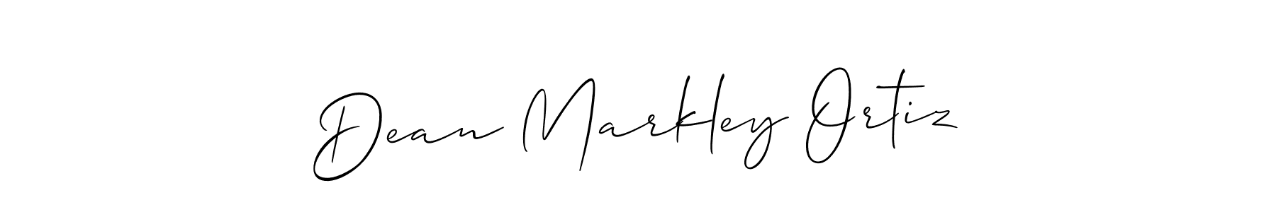 Dean Markley Ortiz stylish signature style. Best Handwritten Sign (Allison_Script) for my name. Handwritten Signature Collection Ideas for my name Dean Markley Ortiz. Dean Markley Ortiz signature style 2 images and pictures png