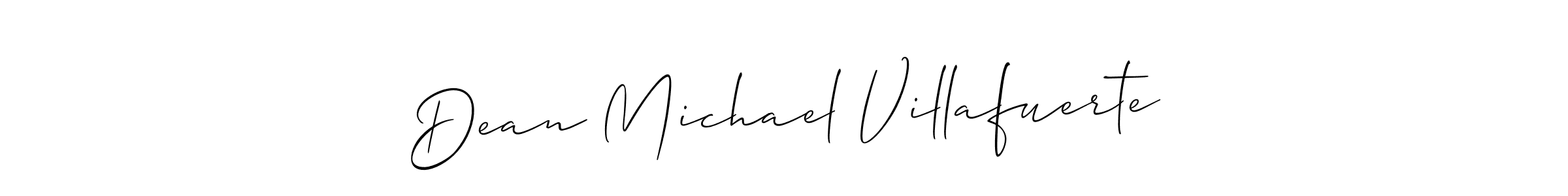 You should practise on your own different ways (Allison_Script) to write your name (Dean Michael Villafuerte) in signature. don't let someone else do it for you. Dean Michael Villafuerte signature style 2 images and pictures png
