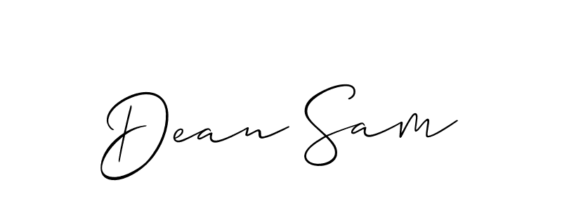 Dean Sam stylish signature style. Best Handwritten Sign (Allison_Script) for my name. Handwritten Signature Collection Ideas for my name Dean Sam. Dean Sam signature style 2 images and pictures png