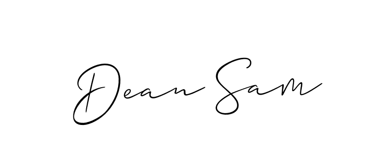 The best way (Allison_Script) to make a short signature is to pick only two or three words in your name. The name Dean Sam include a total of six letters. For converting this name. Dean Sam signature style 2 images and pictures png