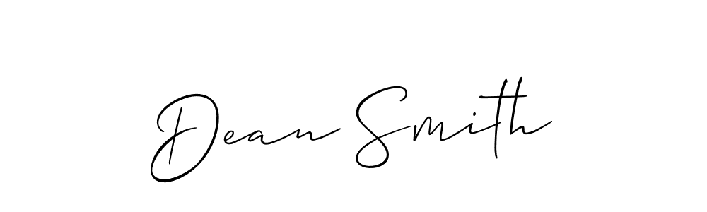 Dean Smith stylish signature style. Best Handwritten Sign (Allison_Script) for my name. Handwritten Signature Collection Ideas for my name Dean Smith. Dean Smith signature style 2 images and pictures png