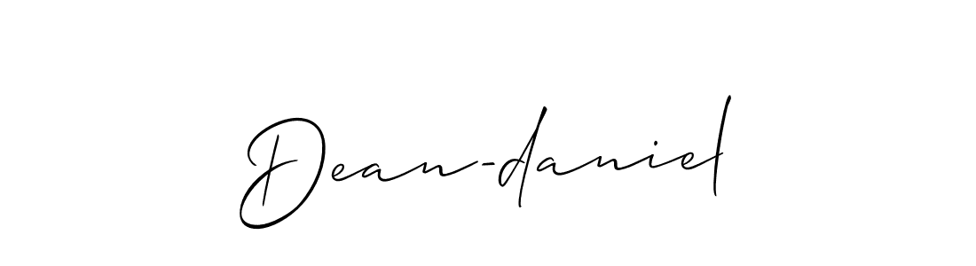 Use a signature maker to create a handwritten signature online. With this signature software, you can design (Allison_Script) your own signature for name Dean-daniel. Dean-daniel signature style 2 images and pictures png
