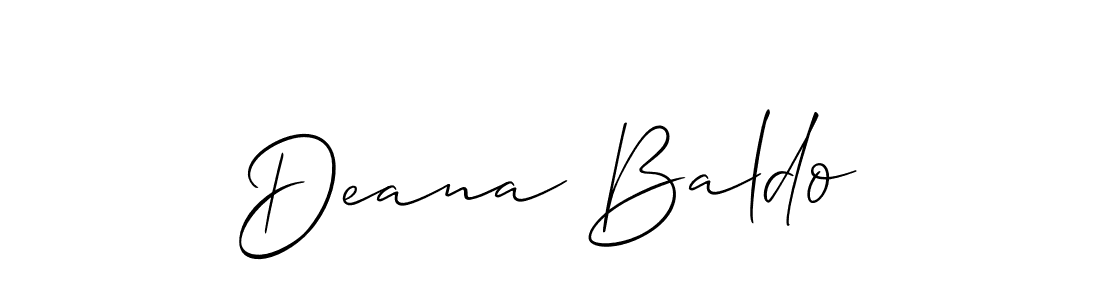 How to Draw Deana Baldo signature style? Allison_Script is a latest design signature styles for name Deana Baldo. Deana Baldo signature style 2 images and pictures png