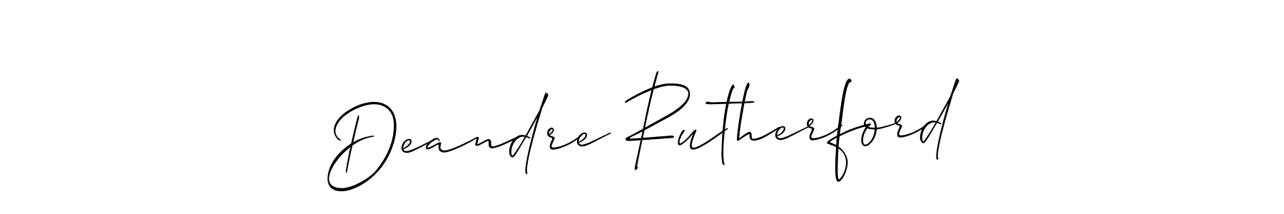 Make a beautiful signature design for name Deandre Rutherford. Use this online signature maker to create a handwritten signature for free. Deandre Rutherford signature style 2 images and pictures png