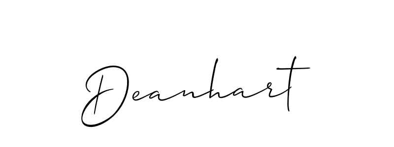 Deanhart stylish signature style. Best Handwritten Sign (Allison_Script) for my name. Handwritten Signature Collection Ideas for my name Deanhart. Deanhart signature style 2 images and pictures png