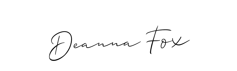if you are searching for the best signature style for your name Deanna Fox. so please give up your signature search. here we have designed multiple signature styles  using Allison_Script. Deanna Fox signature style 2 images and pictures png