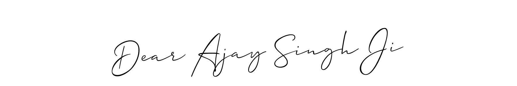 How to make Dear Ajay Singh Ji signature? Allison_Script is a professional autograph style. Create handwritten signature for Dear Ajay Singh Ji name. Dear Ajay Singh Ji signature style 2 images and pictures png