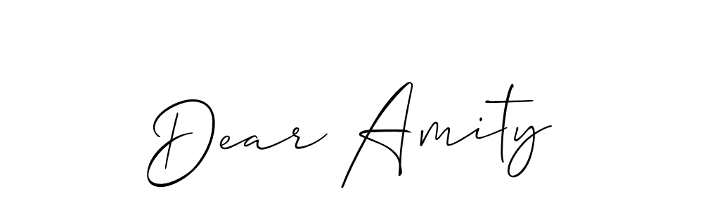 if you are searching for the best signature style for your name Dear Amity. so please give up your signature search. here we have designed multiple signature styles  using Allison_Script. Dear Amity signature style 2 images and pictures png