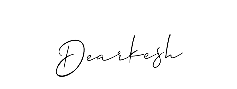 Make a beautiful signature design for name Dearkesh. Use this online signature maker to create a handwritten signature for free. Dearkesh signature style 2 images and pictures png
