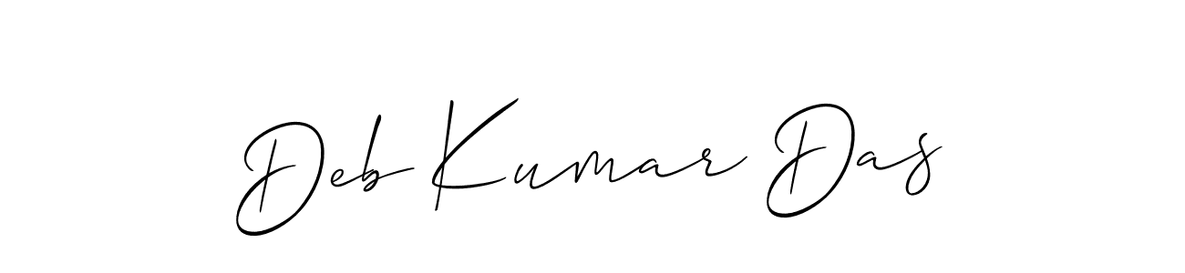 It looks lik you need a new signature style for name Deb Kumar Das. Design unique handwritten (Allison_Script) signature with our free signature maker in just a few clicks. Deb Kumar Das signature style 2 images and pictures png