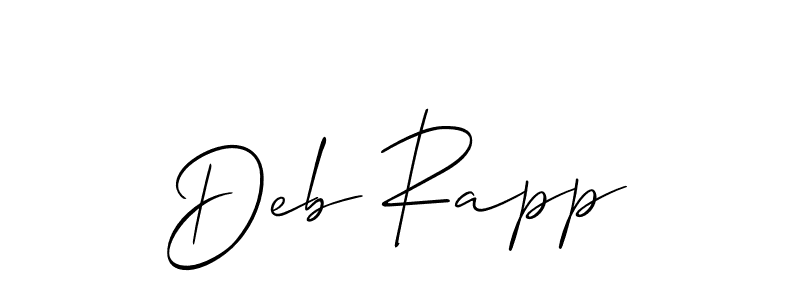Here are the top 10 professional signature styles for the name Deb Rapp. These are the best autograph styles you can use for your name. Deb Rapp signature style 2 images and pictures png