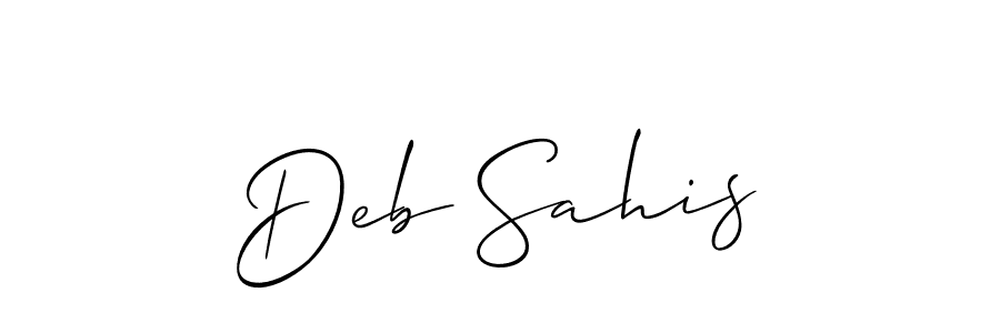 Check out images of Autograph of Deb Sahis name. Actor Deb Sahis Signature Style. Allison_Script is a professional sign style online. Deb Sahis signature style 2 images and pictures png