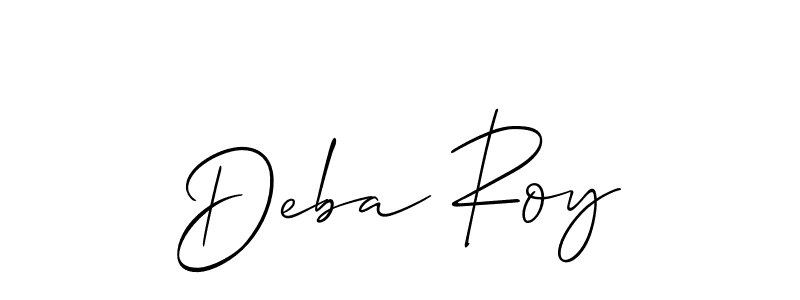 Also You can easily find your signature by using the search form. We will create Deba Roy name handwritten signature images for you free of cost using Allison_Script sign style. Deba Roy signature style 2 images and pictures png