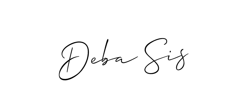 Check out images of Autograph of Deba Sis name. Actor Deba Sis Signature Style. Allison_Script is a professional sign style online. Deba Sis signature style 2 images and pictures png