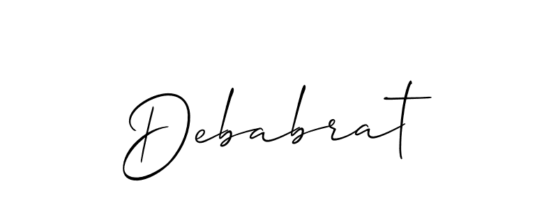 How to make Debabrat name signature. Use Allison_Script style for creating short signs online. This is the latest handwritten sign. Debabrat signature style 2 images and pictures png