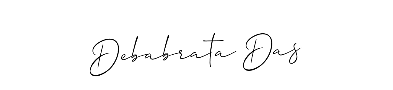 You should practise on your own different ways (Allison_Script) to write your name (Debabrata Das) in signature. don't let someone else do it for you. Debabrata Das signature style 2 images and pictures png