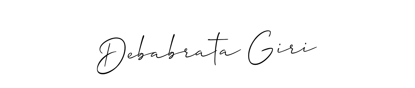 How to make Debabrata Giri name signature. Use Allison_Script style for creating short signs online. This is the latest handwritten sign. Debabrata Giri signature style 2 images and pictures png