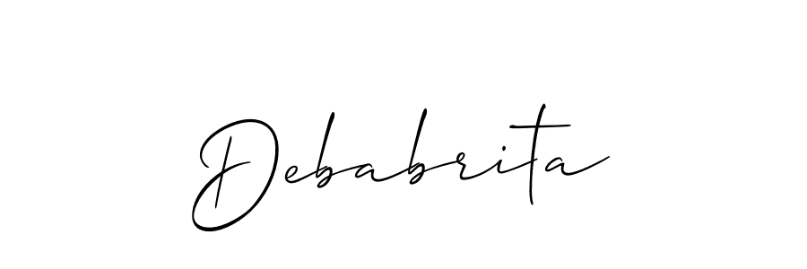 Once you've used our free online signature maker to create your best signature Allison_Script style, it's time to enjoy all of the benefits that Debabrita name signing documents. Debabrita signature style 2 images and pictures png
