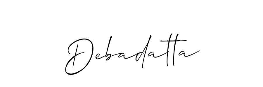 Make a short Debadatta signature style. Manage your documents anywhere anytime using Allison_Script. Create and add eSignatures, submit forms, share and send files easily. Debadatta signature style 2 images and pictures png