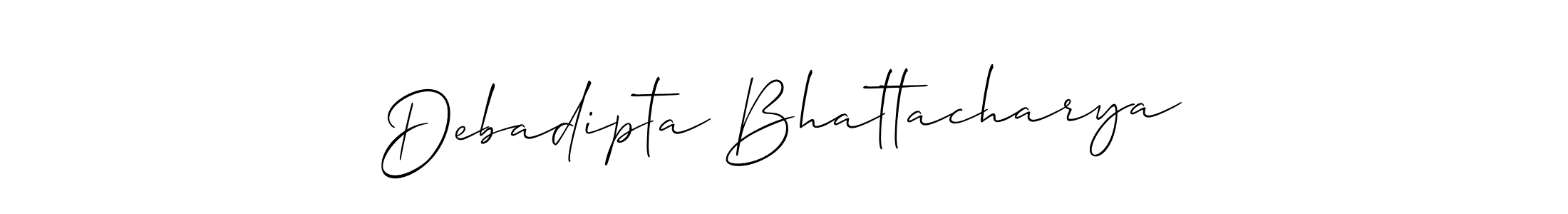 This is the best signature style for the Debadipta Bhattacharya name. Also you like these signature font (Allison_Script). Mix name signature. Debadipta Bhattacharya signature style 2 images and pictures png