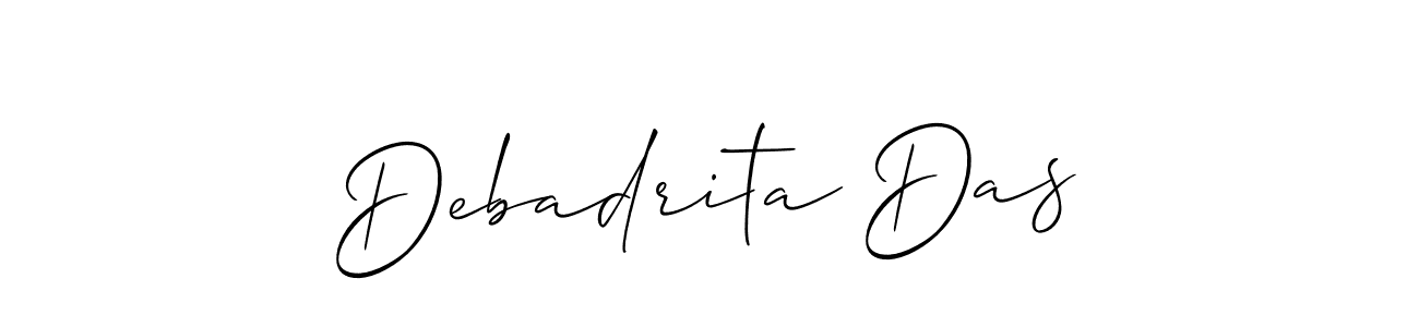 Make a short Debadrita Das signature style. Manage your documents anywhere anytime using Allison_Script. Create and add eSignatures, submit forms, share and send files easily. Debadrita Das signature style 2 images and pictures png