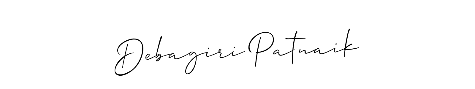 Make a short Debagiri Patnaik signature style. Manage your documents anywhere anytime using Allison_Script. Create and add eSignatures, submit forms, share and send files easily. Debagiri Patnaik signature style 2 images and pictures png