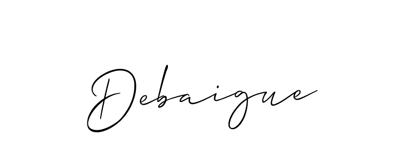 Allison_Script is a professional signature style that is perfect for those who want to add a touch of class to their signature. It is also a great choice for those who want to make their signature more unique. Get Debaigue name to fancy signature for free. Debaigue signature style 2 images and pictures png