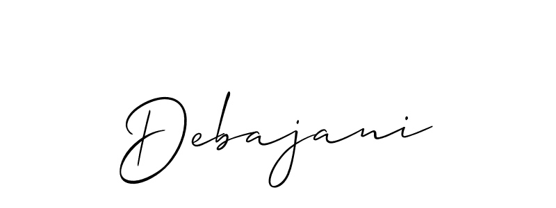 Create a beautiful signature design for name Debajani. With this signature (Allison_Script) fonts, you can make a handwritten signature for free. Debajani signature style 2 images and pictures png