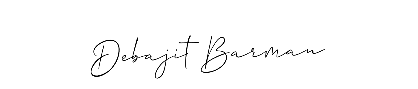 The best way (Allison_Script) to make a short signature is to pick only two or three words in your name. The name Debajit Barman include a total of six letters. For converting this name. Debajit Barman signature style 2 images and pictures png