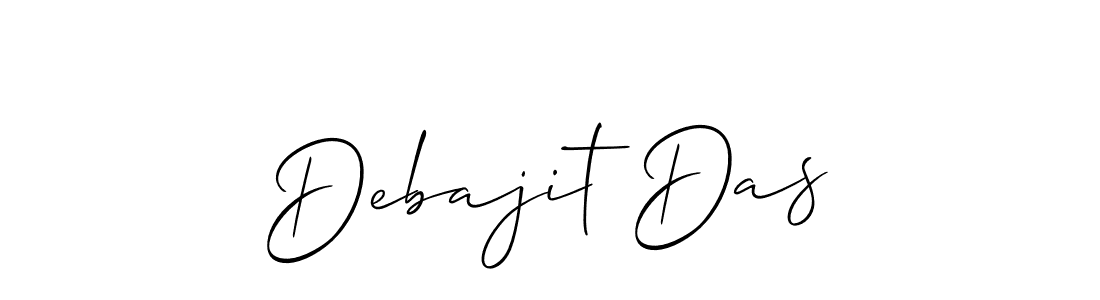 Use a signature maker to create a handwritten signature online. With this signature software, you can design (Allison_Script) your own signature for name Debajit Das. Debajit Das signature style 2 images and pictures png