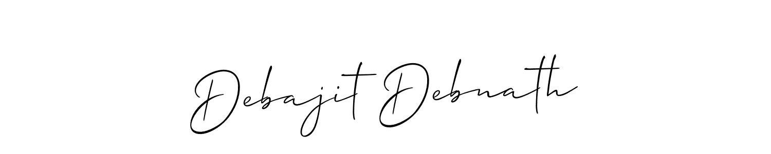 How to make Debajit Debnath name signature. Use Allison_Script style for creating short signs online. This is the latest handwritten sign. Debajit Debnath signature style 2 images and pictures png