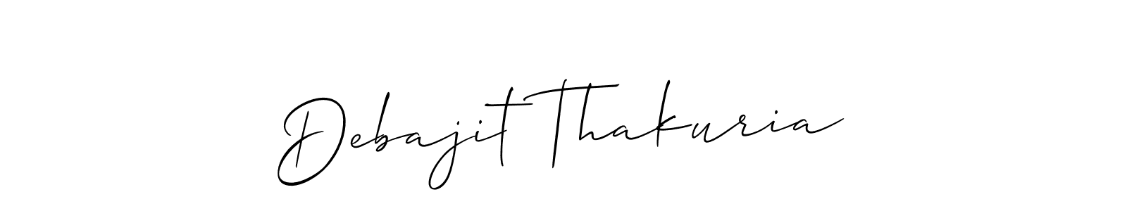 Use a signature maker to create a handwritten signature online. With this signature software, you can design (Allison_Script) your own signature for name Debajit Thakuria. Debajit Thakuria signature style 2 images and pictures png