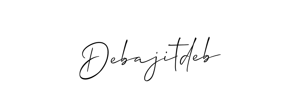 Also we have Debajitdeb name is the best signature style. Create professional handwritten signature collection using Allison_Script autograph style. Debajitdeb signature style 2 images and pictures png
