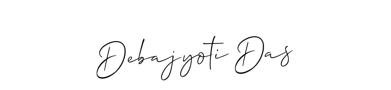 How to make Debajyoti Das signature? Allison_Script is a professional autograph style. Create handwritten signature for Debajyoti Das name. Debajyoti Das signature style 2 images and pictures png