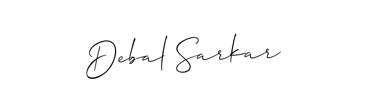 Also we have Debal Sarkar name is the best signature style. Create professional handwritten signature collection using Allison_Script autograph style. Debal Sarkar signature style 2 images and pictures png