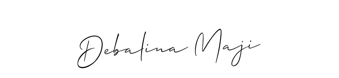 How to Draw Debalina Maji signature style? Allison_Script is a latest design signature styles for name Debalina Maji. Debalina Maji signature style 2 images and pictures png