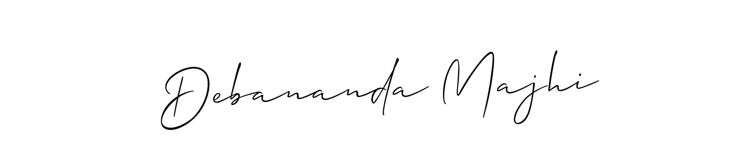 Also we have Debananda Majhi name is the best signature style. Create professional handwritten signature collection using Allison_Script autograph style. Debananda Majhi signature style 2 images and pictures png