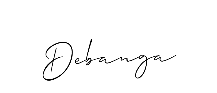 Once you've used our free online signature maker to create your best signature Allison_Script style, it's time to enjoy all of the benefits that Debanga name signing documents. Debanga signature style 2 images and pictures png